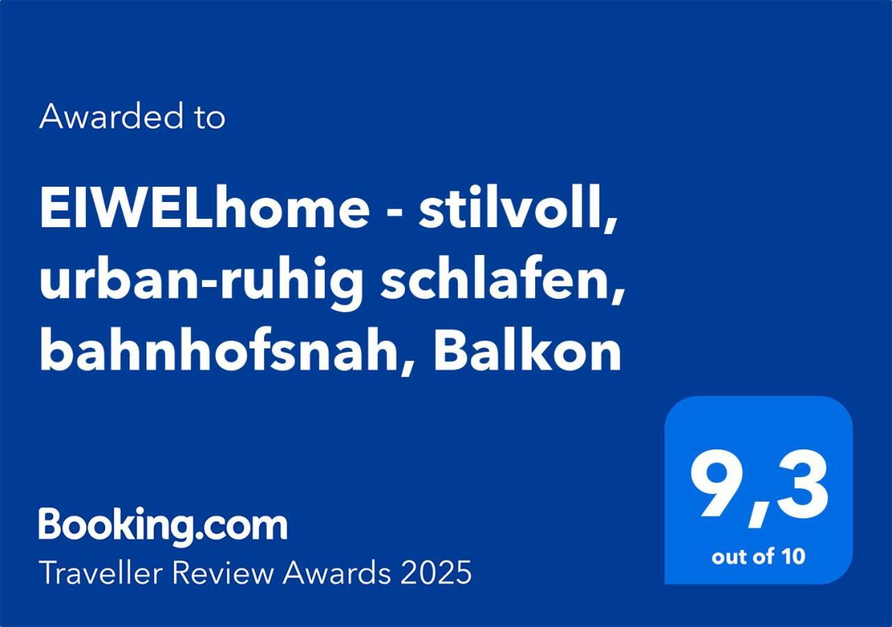 Eiwelhome - Stilvoll, Urban-Ruhig Schlafen, Bahnhofsnah, Balkon إرفورت المظهر الخارجي الصورة